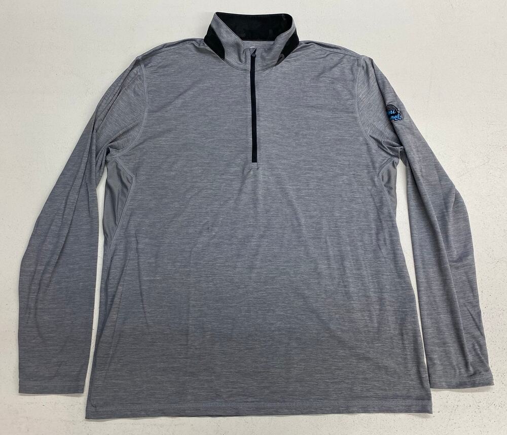 Men Greyson Guide Sport Quarter Zip camo heather grey performance pullover L